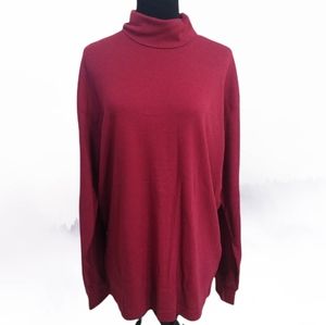St. John's Bay Men's Red Turtle Neck Top